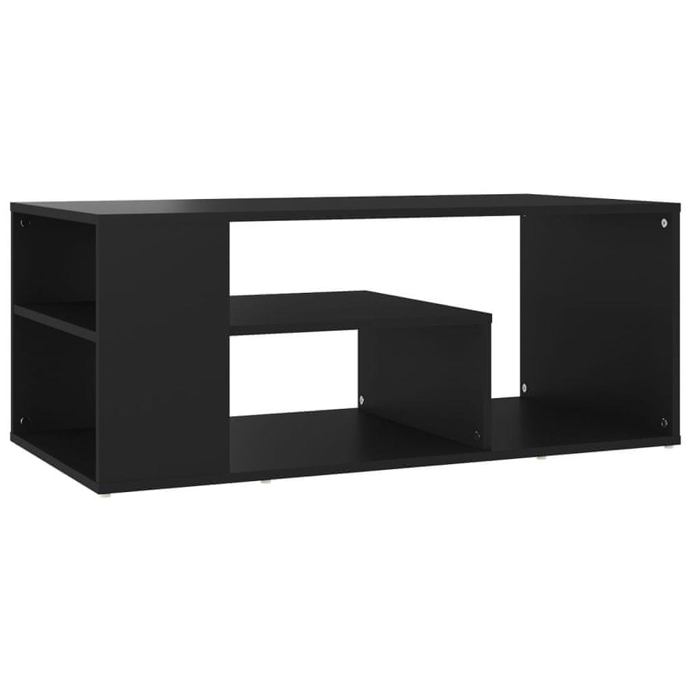 Vidaxl Konferenčný stolík čierny 100x50x40 cm drevotrieska